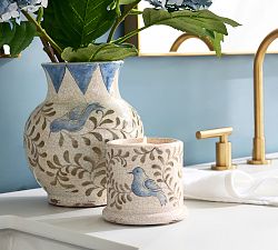 Hand Painted Bird Candle - Fig Grove &amp; Thyme