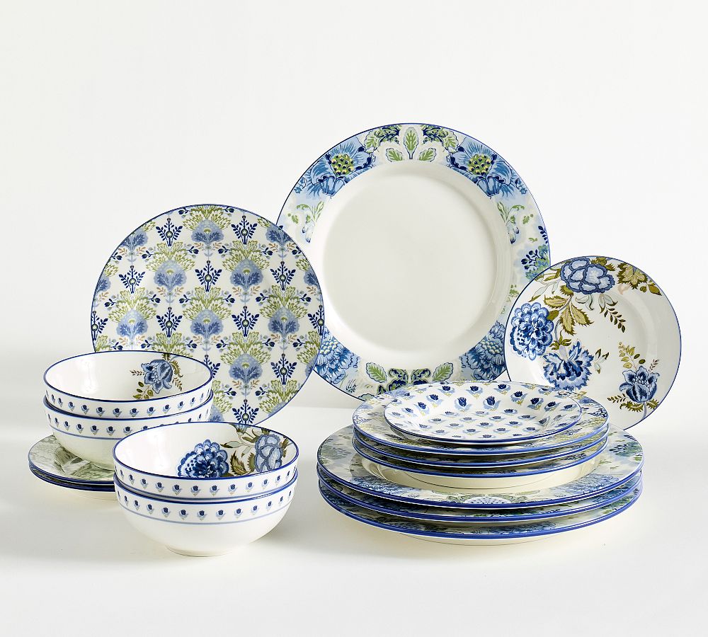 Kravet Arboretum Stoneware Dinnerware Sets, Azure
