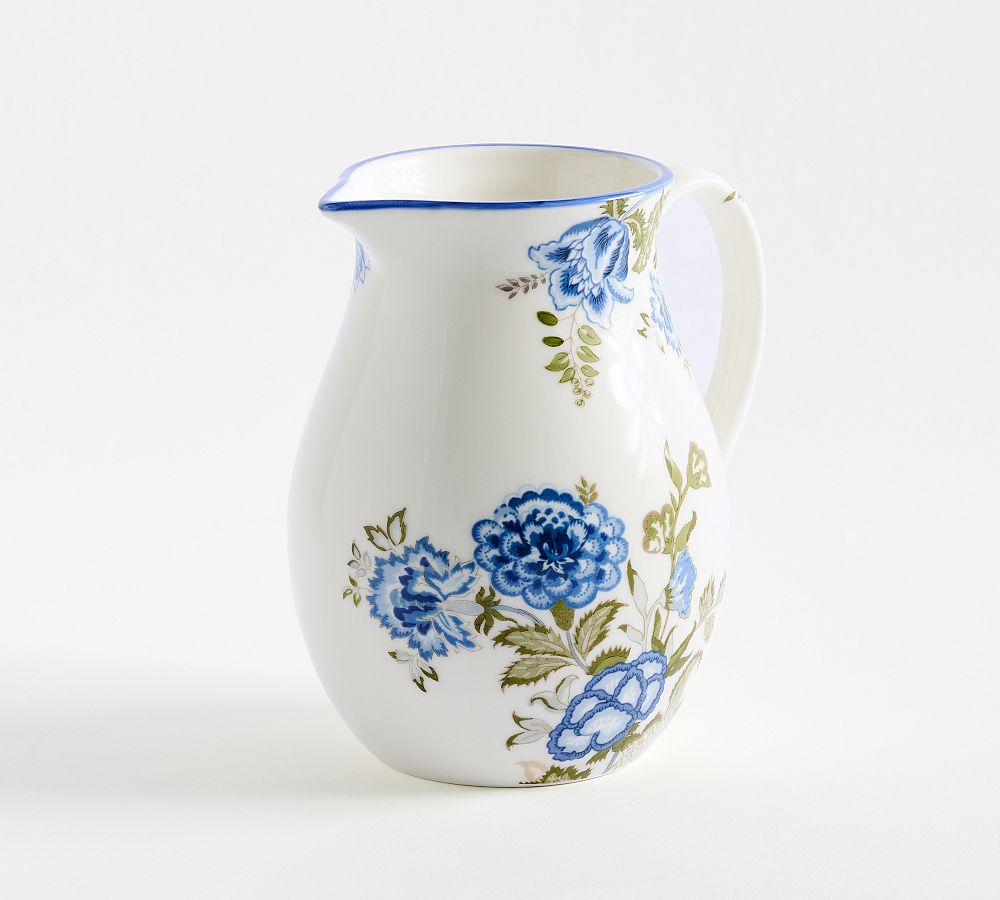 Kravet Rosehill Stoneware Pitcher - Azure