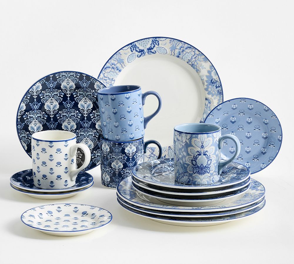 Kravet Arboretum Stoneware Dinnerware Sets - Azure