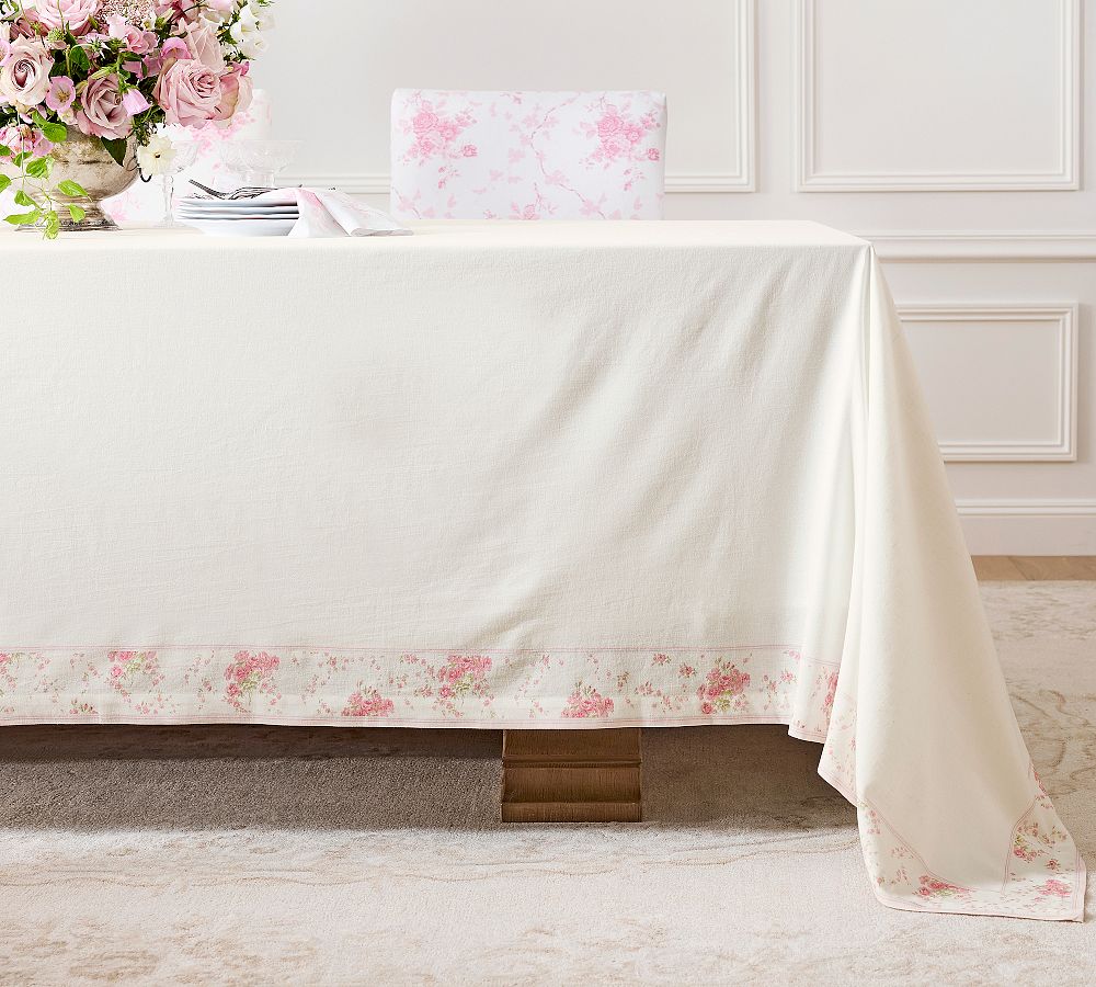 LoveShackFancy Floral Printed Tablecloth