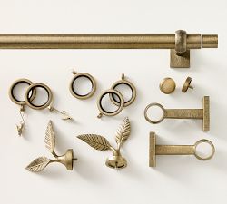 Botanical Forged Iron Curtain Rod