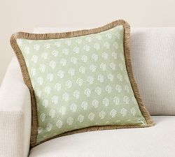 Kravet Blossom With Fringe Pillow