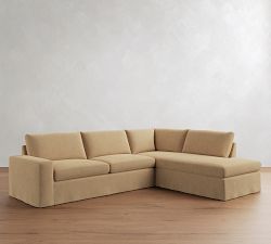 Sierra Slipcovered Return Bumper Sectional (126"&ndash;138")
