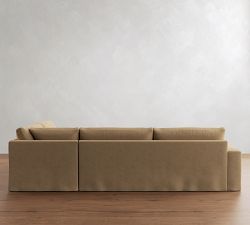 Sierra Slipcovered Return Bumper Sectional (126"&ndash;138")