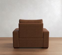 Big Sur Square Arm Leather Power Recliner