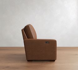 Build Your Own Big Sur Square Arm Leather Power Reclining Sectional