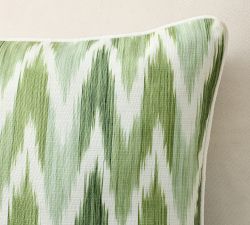 Kravet Reversible Ikat Lumbar Outdoor Pillow