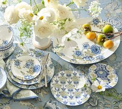 Kravet Rosehill Stoneware Oval Serving Platter