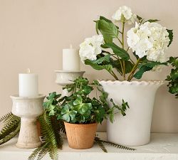 French Glaze Candle Holder