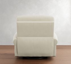 PB Comfort Modern Roll Arm Swivel Glider Recliner