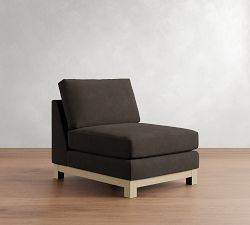 Build Your Own Jake Deep Seat Leather Seadrift Wood Base Sectional