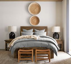 Miller Ceramic Table Lamp, Black (25"-32")