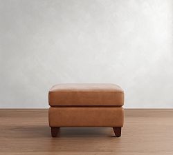 Cameron Leather Ottoman