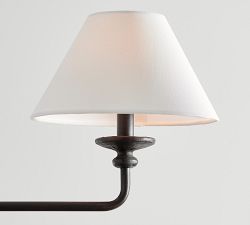 Easton Forged-Iron Shaded Chandelier (49")