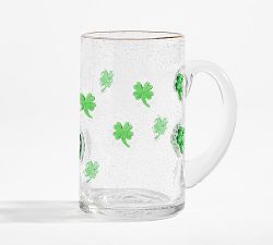Four Leaf Clover Icon Beer Glasses - Set of 2