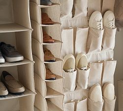 Linen Hanging Shoe Organizer