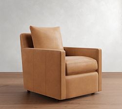 Ayden Square Arm Leather Chair