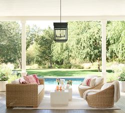 Pomona Concrete Square Outdoor Bunching Table (22")