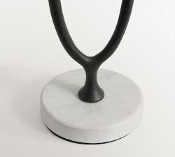 Easton Forged-Iron Floor Lamp with Tray (72")