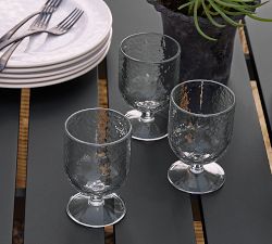 Hammered Outdoor Goblets