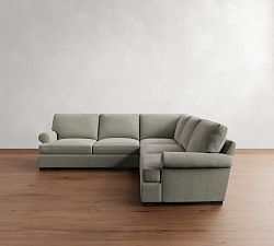 Townsend Roll Arm 3-Piece L-Shaped Sectional (114")