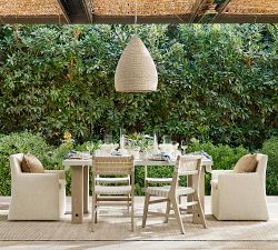 Abbott Acacia Woven Outdoor Dining Chair