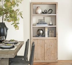 Folsom Open Bookcase with Doors (33")