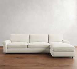 PB Comfort Roll Arm Chaise Sectional (106"&ndash;132")