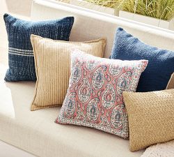 Miles Striped Outdoor Pillow - Thumbnail 3