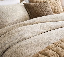 Cotton Jacquard Medallion Duvet Cover