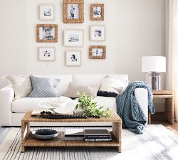 Malibu Rectangular Woven Coffee Table (48")