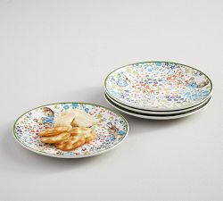 Peter Rabbit™ Floral Stoneware Appetizer Plates - Set of 4