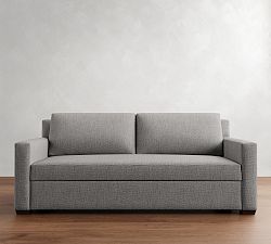 York Square Arm Trundle Sleeper Sofa (89")