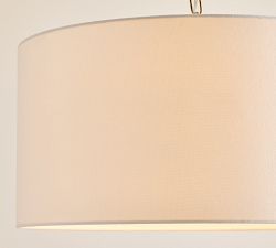 Linen Drum Pendant (24")