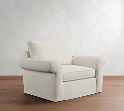 Pearce Roll Arm Slipcovered Chair and a Half