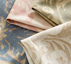 Stella Damask Organic Cotton Cocktail Napkins - Set of 4