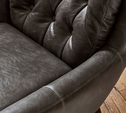 Wells Tufted Leather Chair