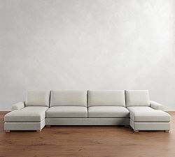 Canyon Roll Arm Double Chaise Sectional (155"&ndash;209")