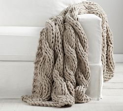 Pottery Barn Handknit Throw