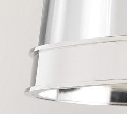 Elizabeth Glass Drum Pendant (8")