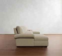 Big Sur Roll Arm Power Reclining Double Chaise Sectional (148"-172")