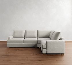 Canyon Square Arm 3-Piece Wedge Sectional (126")