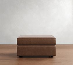 Pacifica Leather Ottoman