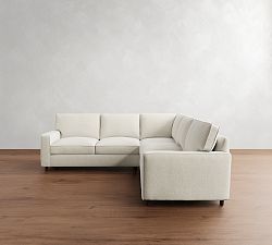 PB Comfort Square Arm 3-Piece L-Shaped Sectional (106")