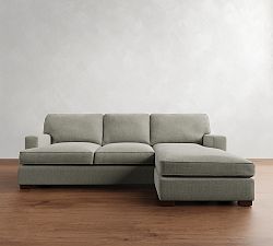 Townsend Square Arm Reversible Chaise Sectional - Storage Available (101")