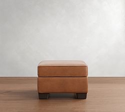 Buchanan Leather Ottoman