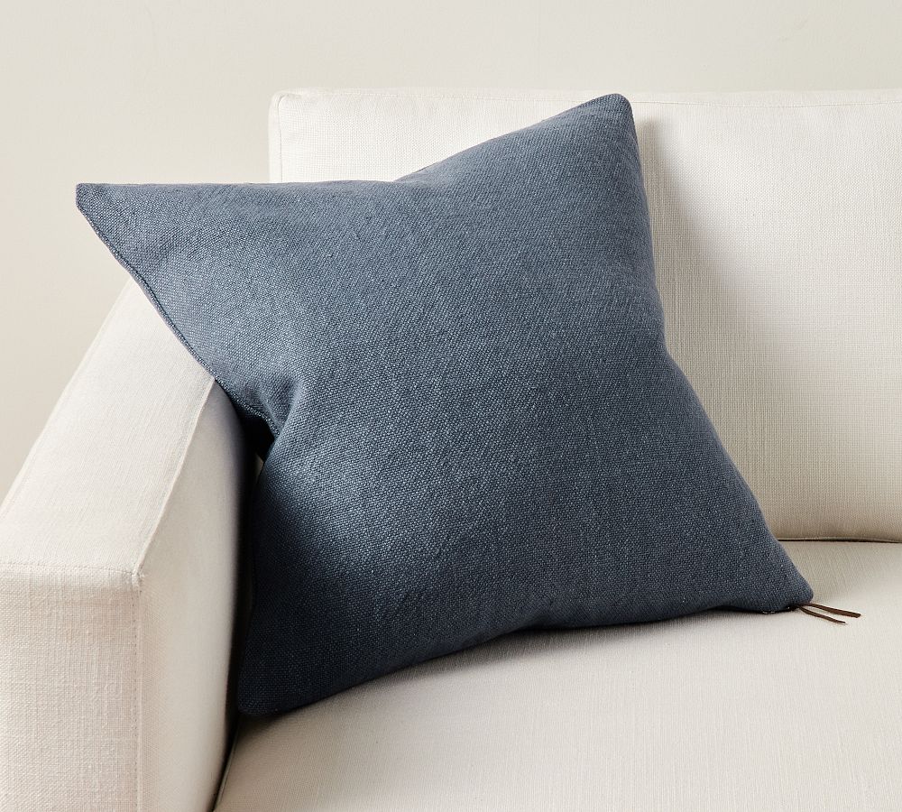 Everyday Linen Pillow - 20", Dark Chambray