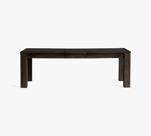 Folsom Storage Extending Dining Table, Charcoal, 74-92