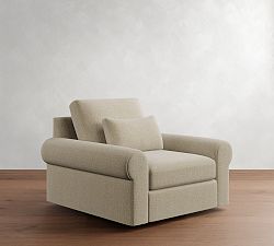 Big Sur Roll Arm Deep Seat Swivel Chair